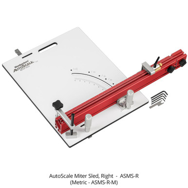 Woodpeckers ASMS-R-M AutoScale Miter Sled - Right - Metric