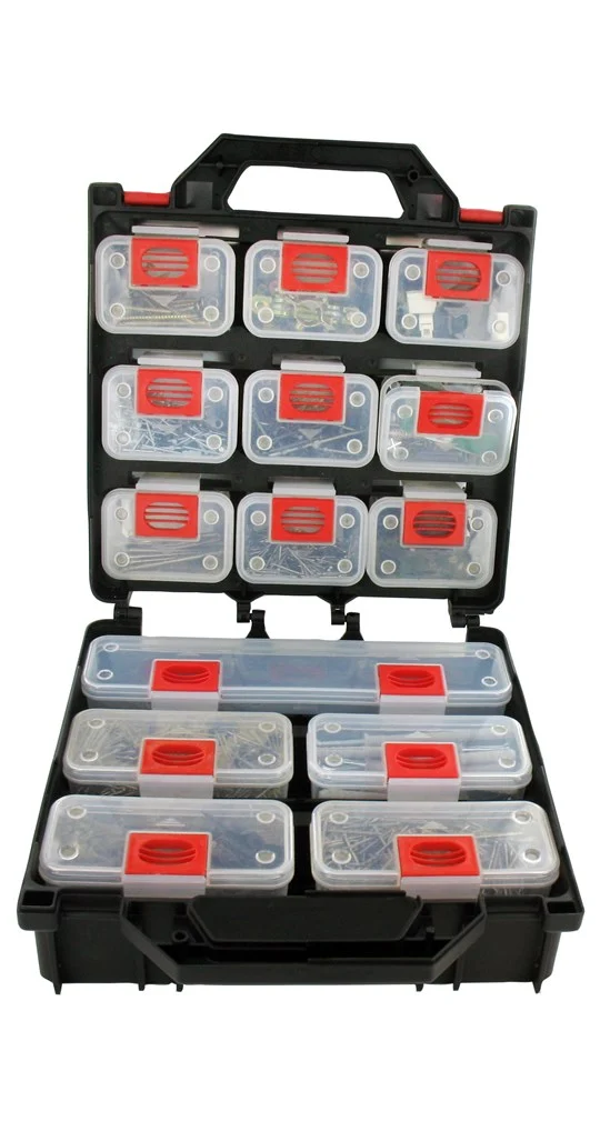 Assorted case with various compartments