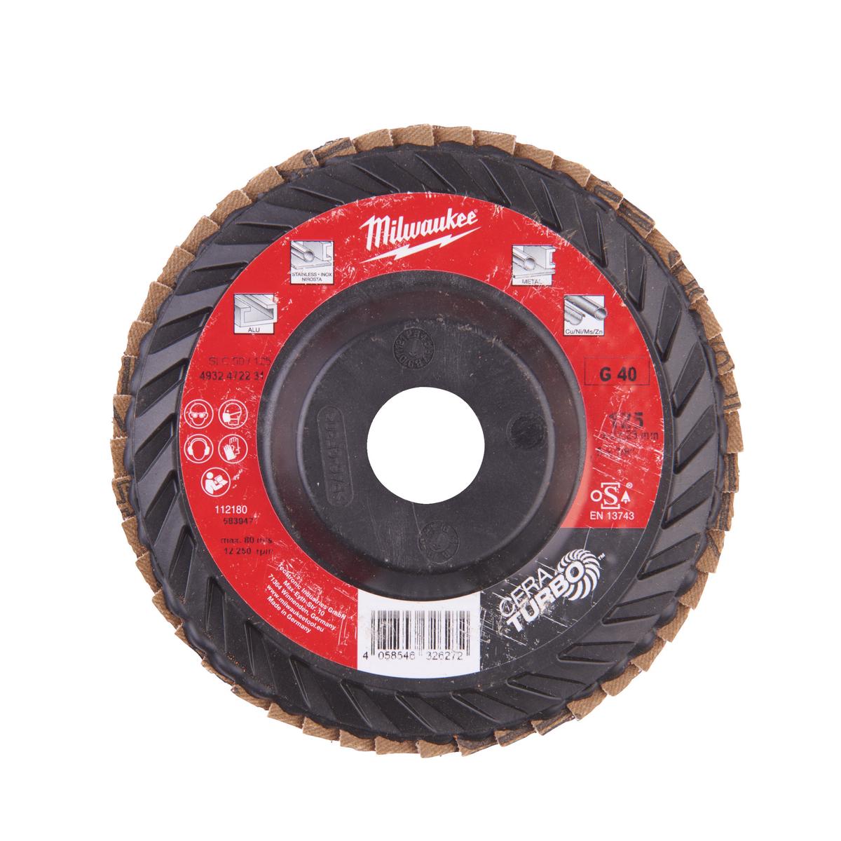 Milwaukee flap disc CERA TURBO SLC50 4932472231