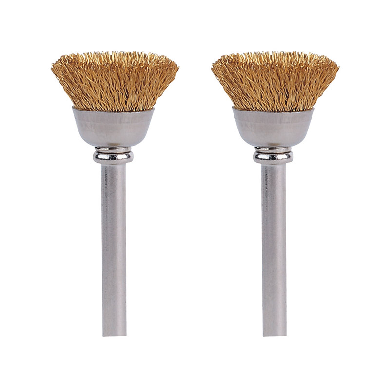 Dremel 536-02 1/2 in. X 1.75 in. L Metal Brass Brush 2 pk