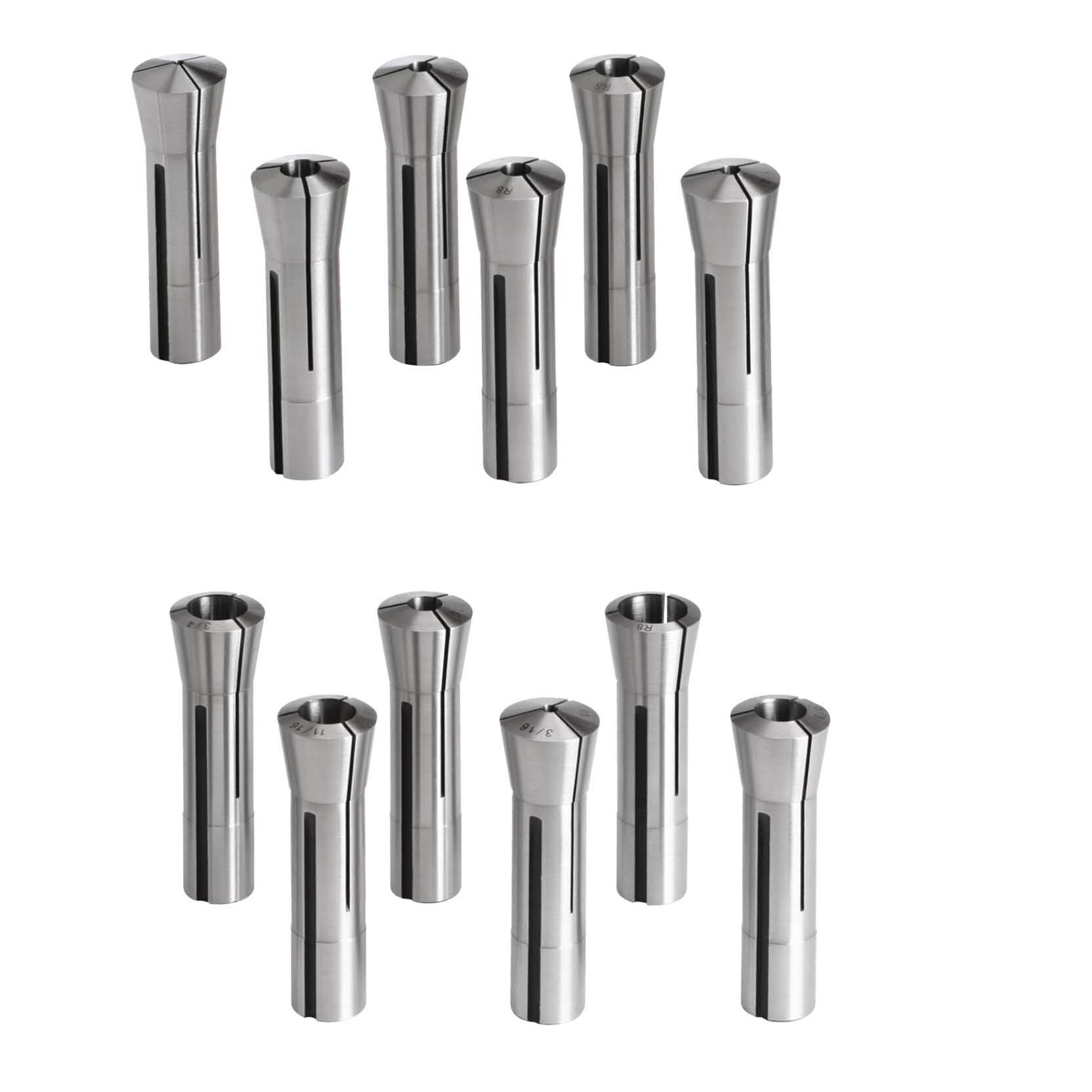 PRECISION R8 COLLET SET 12PC