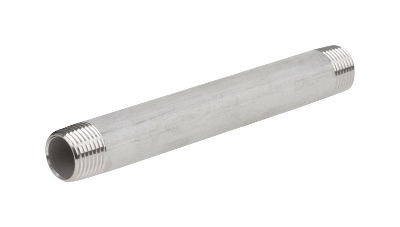 Smith-Cooper 4632102200 1-1/4 in. MPT Stainless Steel Close Nipple