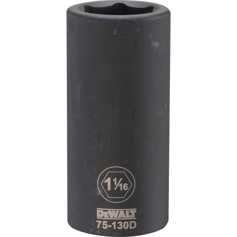 Dewalt DWMT75130OSP 1-1/16 in. X 3/4 in. drive SAE 6 Point Deep Impact Socket 1 pc