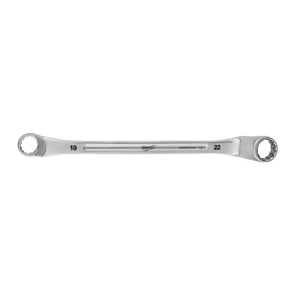 Milwaukee double ring spanner, cranked 19×22 mm 4932492748