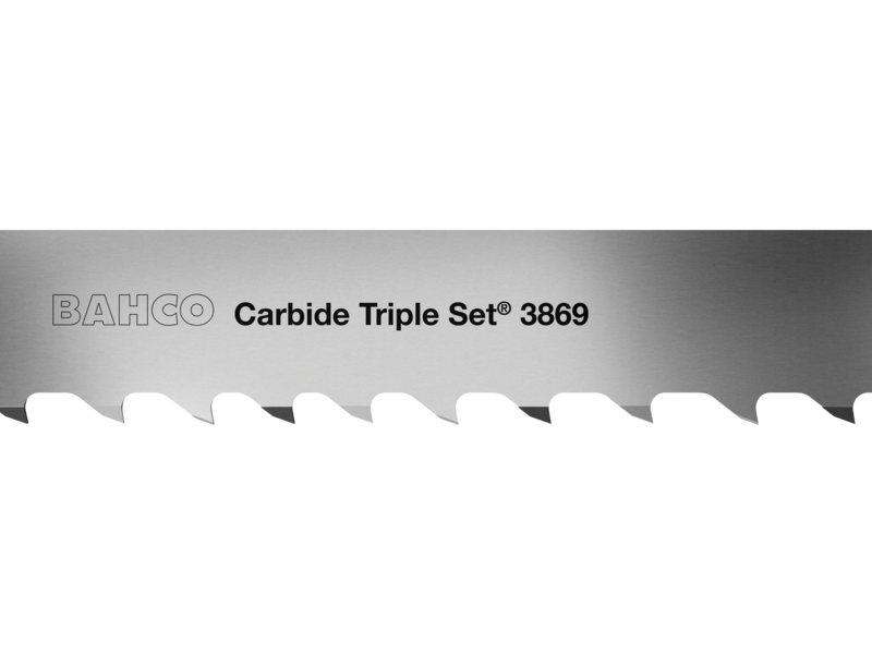 Bahco 3869 Carbide Triple Set Bandsaw Blades