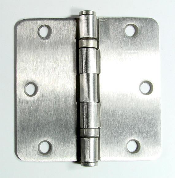 Bulk Hinges 3 1/2" Inch With 1/4" Radius Interior Ball Bearing - Satin Nickel Or Oil Rubbed Bronze - 50 Hinges