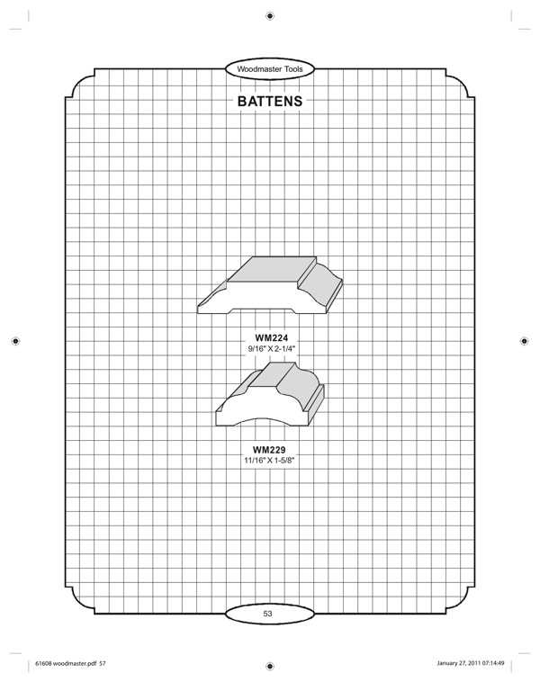 Batten Molding Knife
