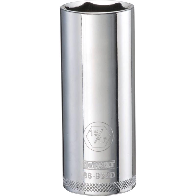 Dewalt DWMT88952OSP 15/16 in. X 1/2 in. drive SAE 6 Point Deep Socket 1 pc
