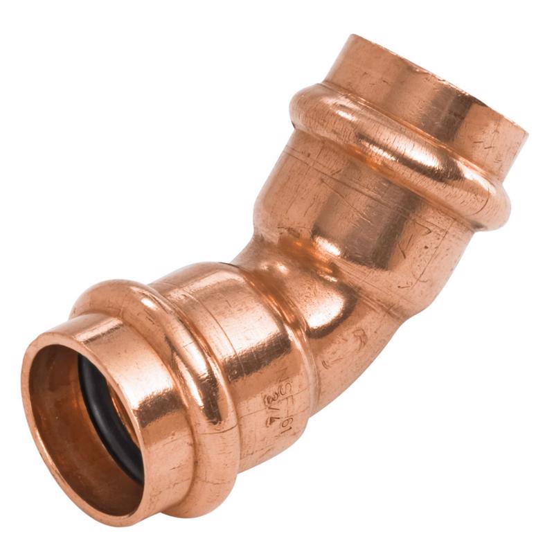 Nibco 9042900PCCP 3/4 in. Press X 3/4 in. D Press Wrought Copper 45 Degree Elbow 10 pk