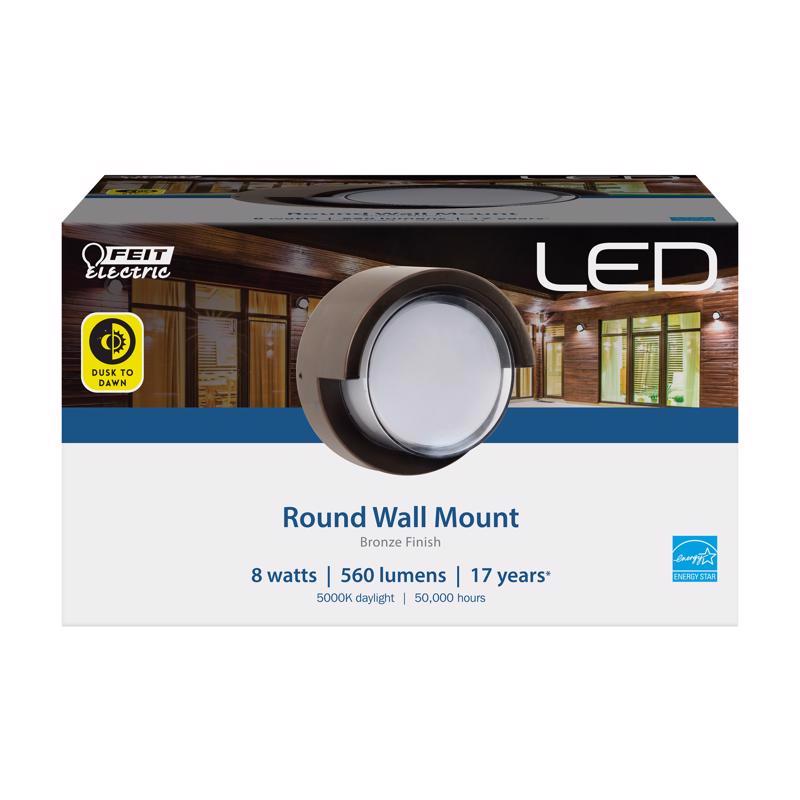 Feit S5RWM/850/DDBZ LED Bronze Dusk to Dawn LED Light Fixture