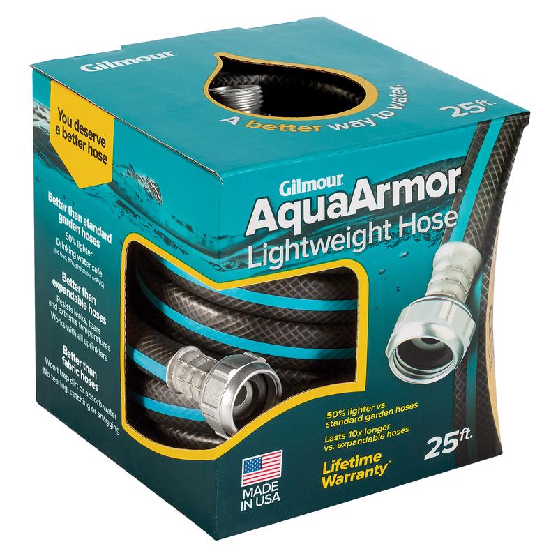 Gilmour 869251-1001 AquaArmor 1/2 in. D X 25 ft. L Expandable Lightweight Garden Hose