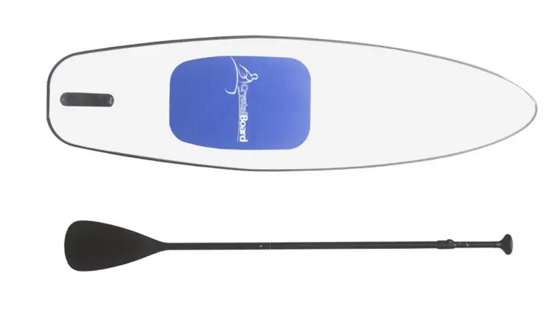 The Original Crystal Board™ – #1 Rated Fully Transparent See-Through SUP / Stand-Up Paddleboard w/ UV PROTech™.Includes Paddle, Quick-Release Skeg & Accessories ~AS SEEN ON TV!