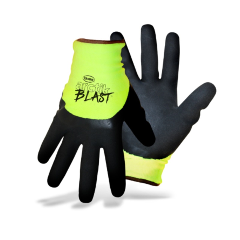 BOSS Boss Arctik Blast Highvis Green Textured Latex Palm