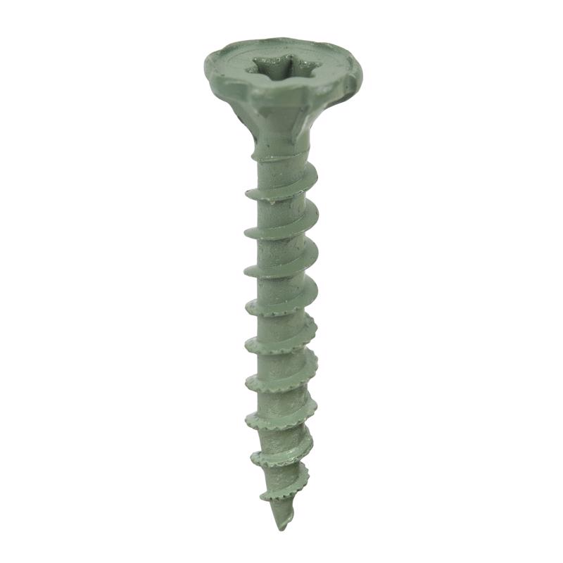 Backer-On 23500 No. 9 X 1-1/4 in. L Star Flat Head Serrated Cement Board Screws