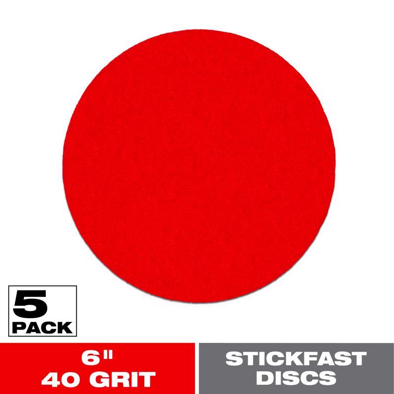 Diablo DCD060040P05G StickFast 6 in. Ceramic Blend Adhesive ROS Sanding Disc 40 Grit Ultra Coarse 5 pk