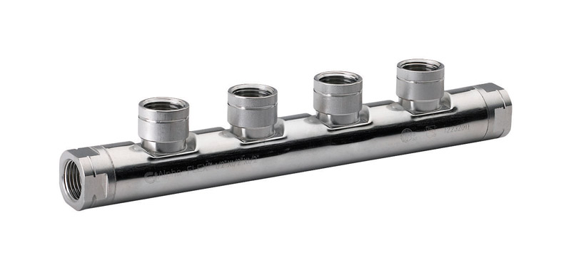 Home-Flex 11-050504 1/2 in. FPT X 1/2 in. D FPT 1/2 in. D FIP Steel Manifold