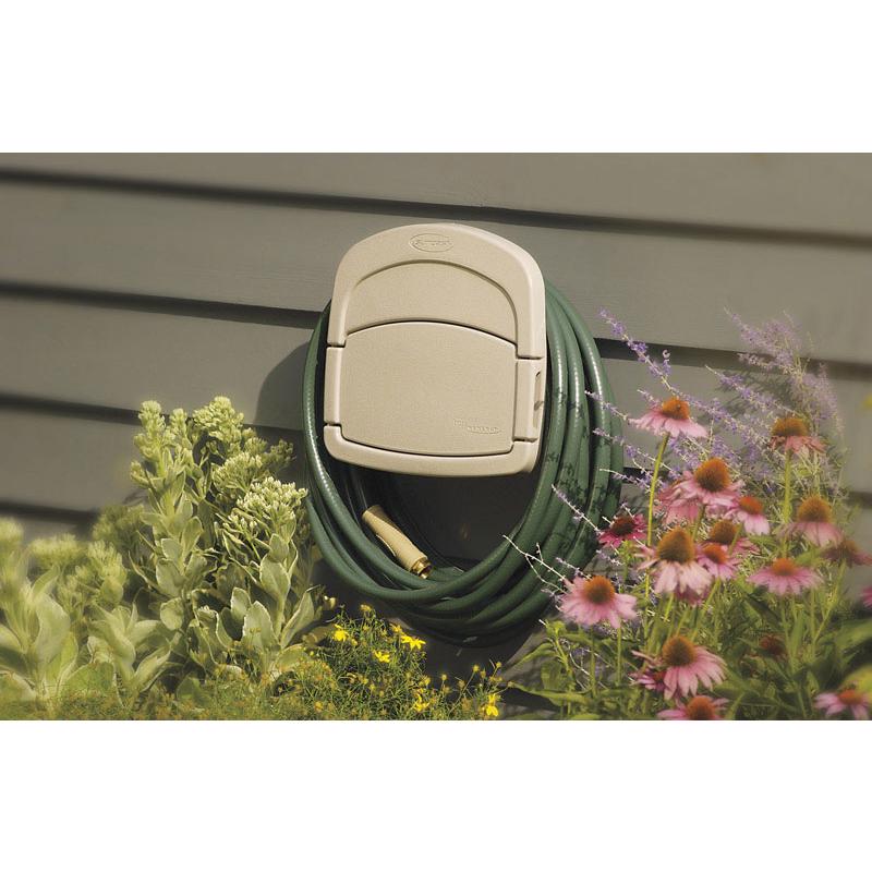 Suncast CPLDHH15000 Hose Hangout 150 ft. Taupe Wall Mounted Hose Hanger