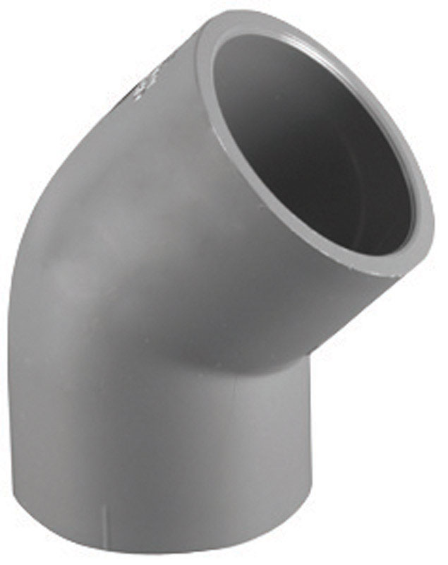 Charlotte Pipe PVC 08309 1800 Schedule 80 1-1/2 in. Slip X 1-1/2 in. D Slip PVC Elbow 1 pk
