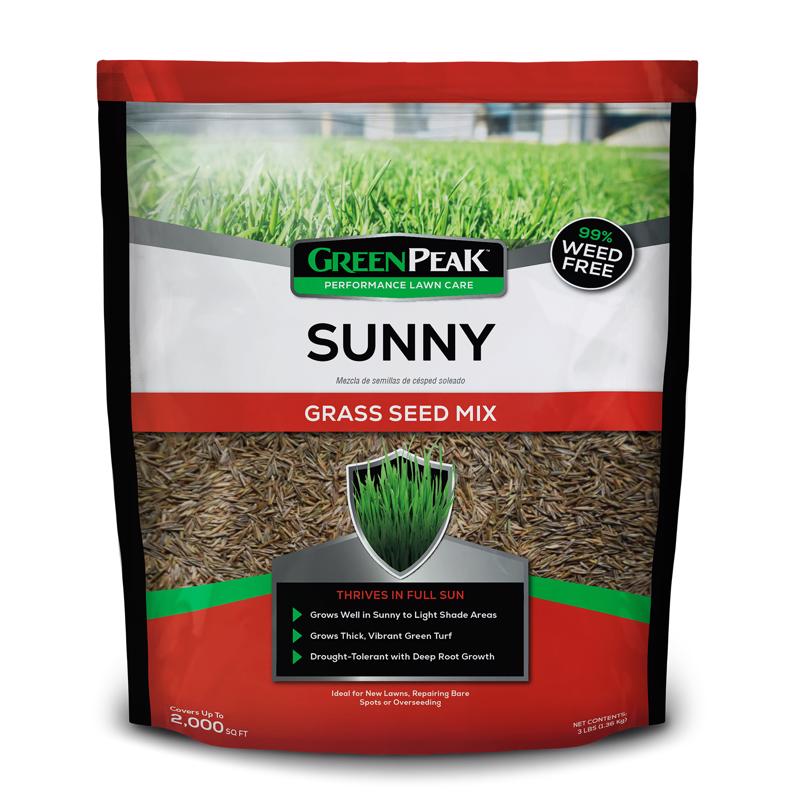 Greenpeak 25944 Mixed Full Sun/Light Shade Grass Seed 3 lb