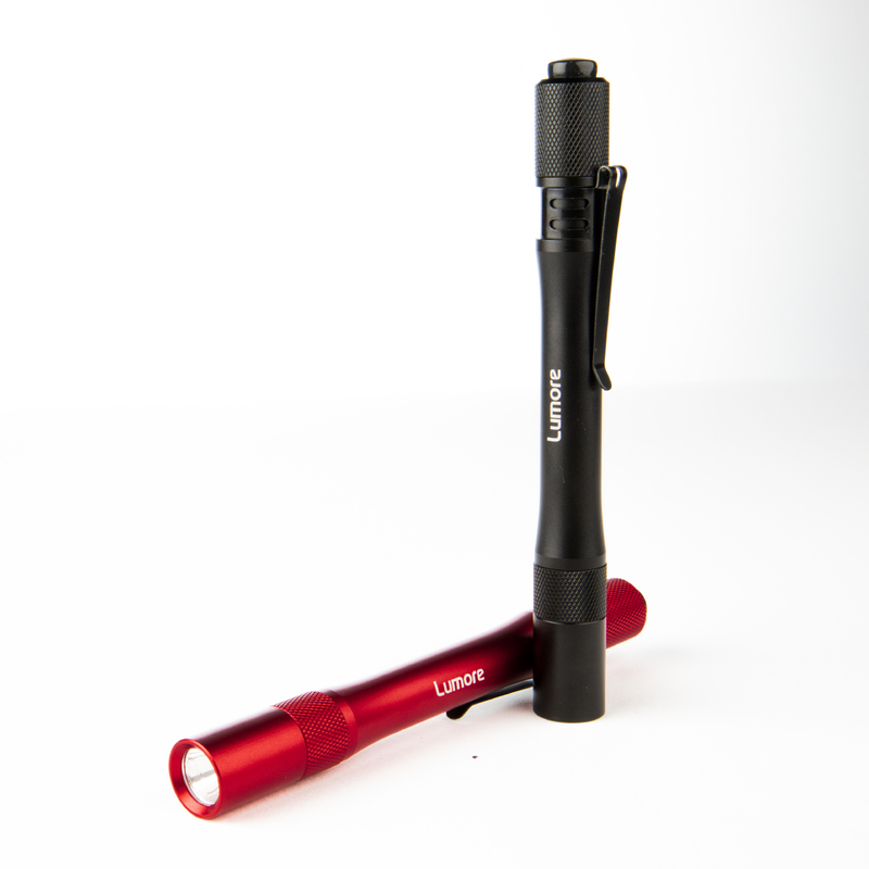 Lumore 6886 100 lm Black/Red LED Pen Light AAA Battery
