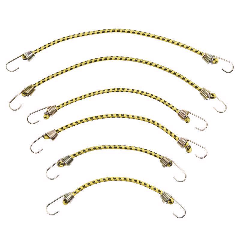 Keeper 06054 Assorted Bungee Cord Set assorted in. L X 0.16 in. 1 pk