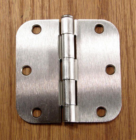 Bulk Hinges 3 1/2" Inch With 5/8" Radius Interior Hinges - Satin Nickel Or Oil Rubbed Bronze - 100 Hinges