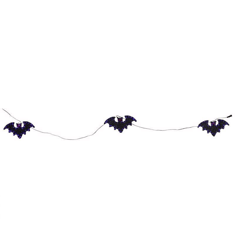 Celebrations 15-02008A Halloween 12 in. LED Trio of Bats Halloween Decor