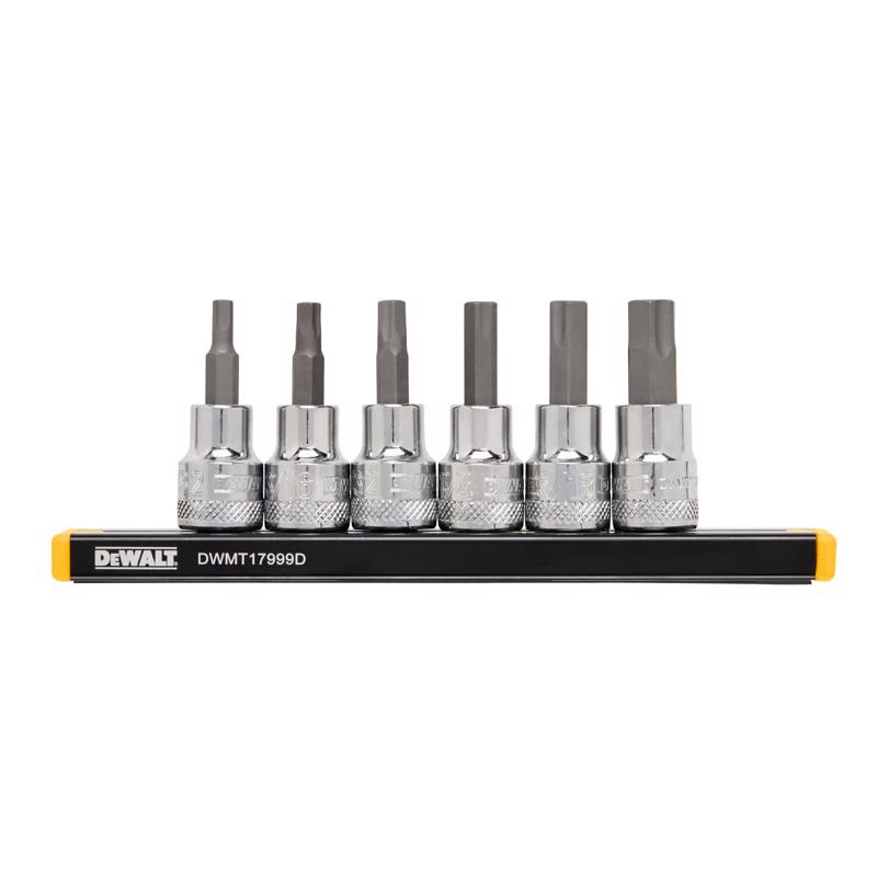 Dewalt DWMT17000 3/8 in. drive SAE Hex Bit Socket Set 6 pc