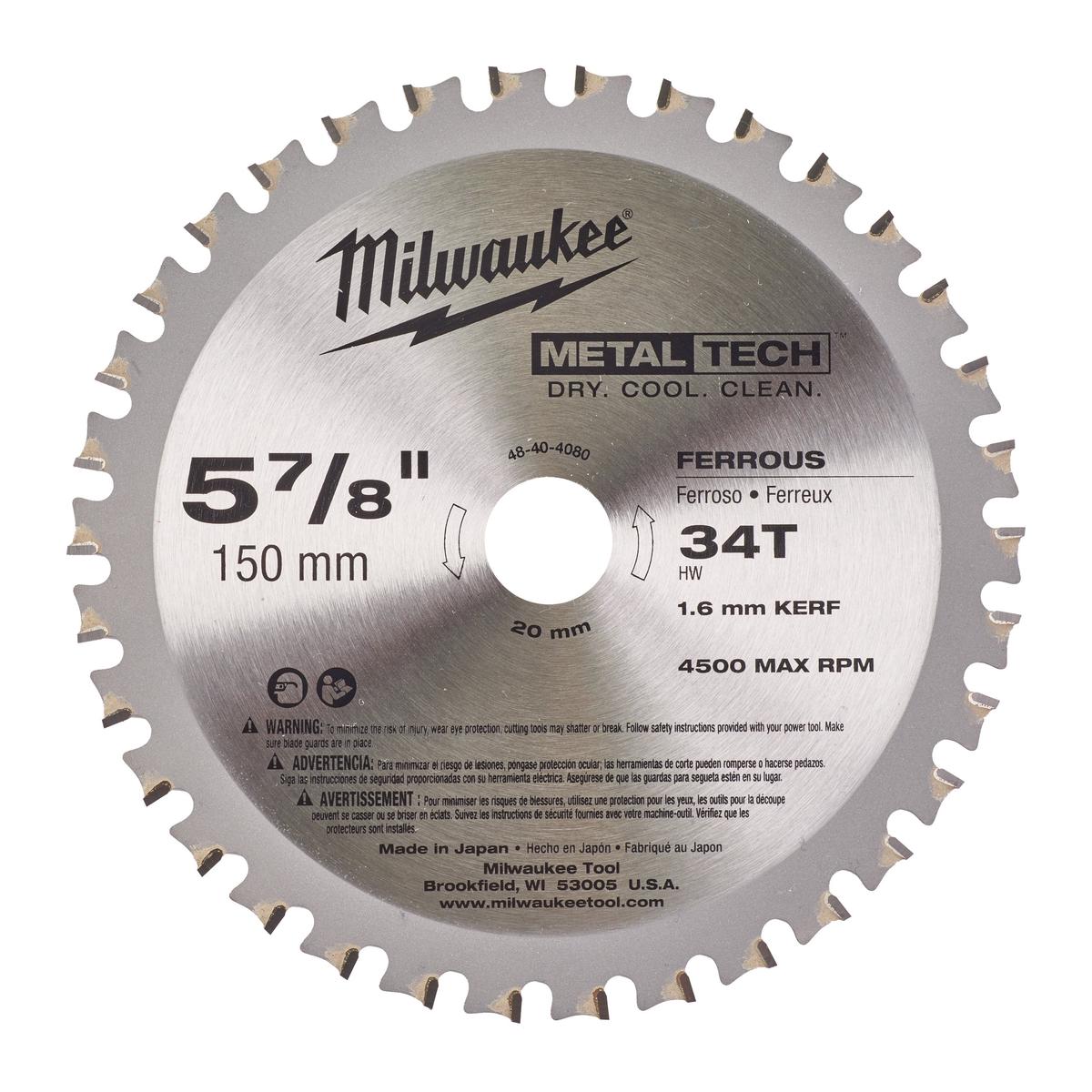 Milwaukee circular saw blade 48404080