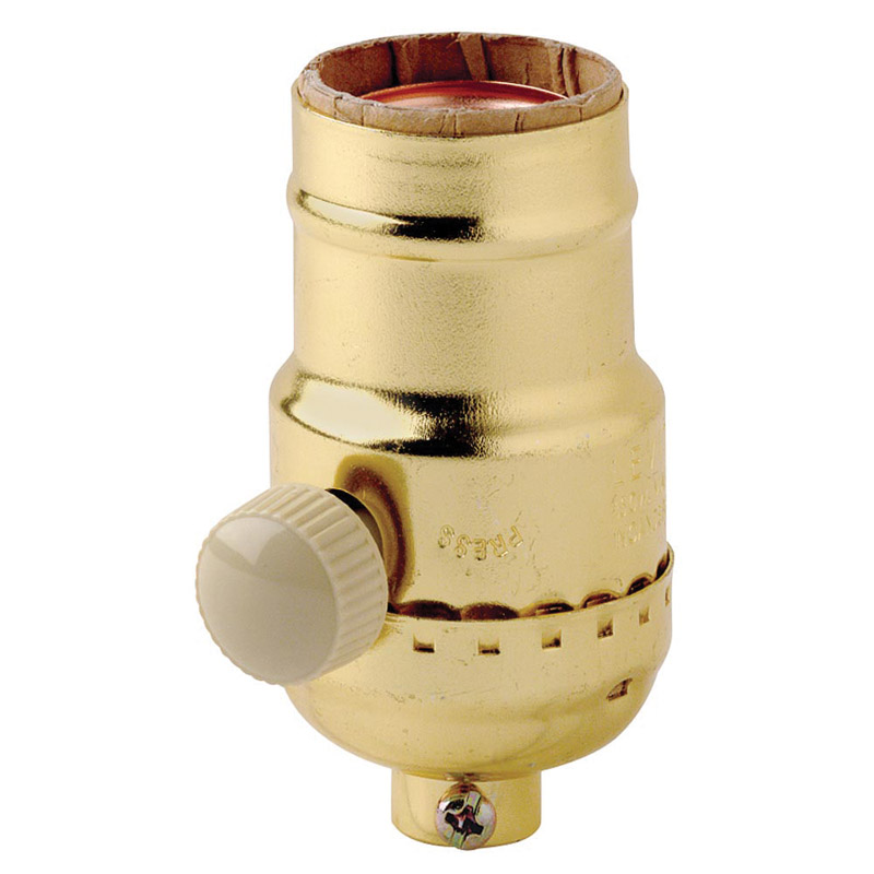 Leviton 06151-000 Aluminum Incandescent Medium Base Socket Dimmer 1 pk
