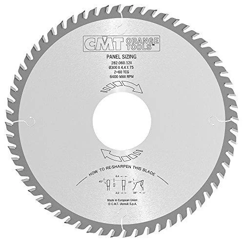 CMT 282.060.12X Industrial Panel Sizing Saw Blade 300 x 75mm T60 TCG
