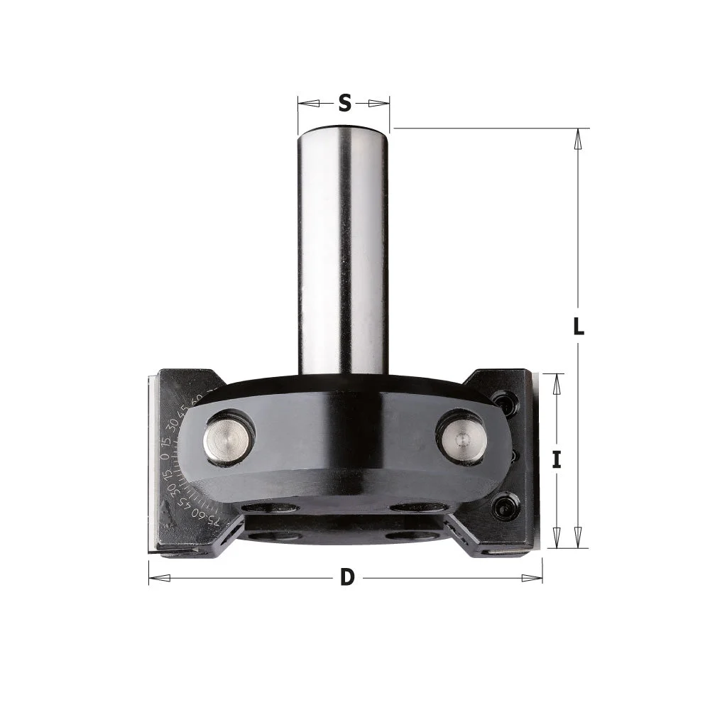 CMT 663.201.11 Adjustable Chamfering CNC Router Bit 3-11/32″ x 1-9/16″ S=20mm