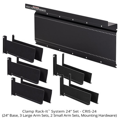 Woodpeckers CRIS-24 Clamp Rack-It System - 24 Inch Base plus 3 Large Arm Sets plus 2 Small Arm Sets