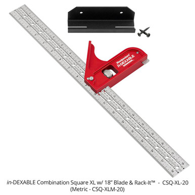 Woodpeckers CSQ-XL-20 in-DEXABLE COMBO SQUARE - XL - 18 INCH BLADE