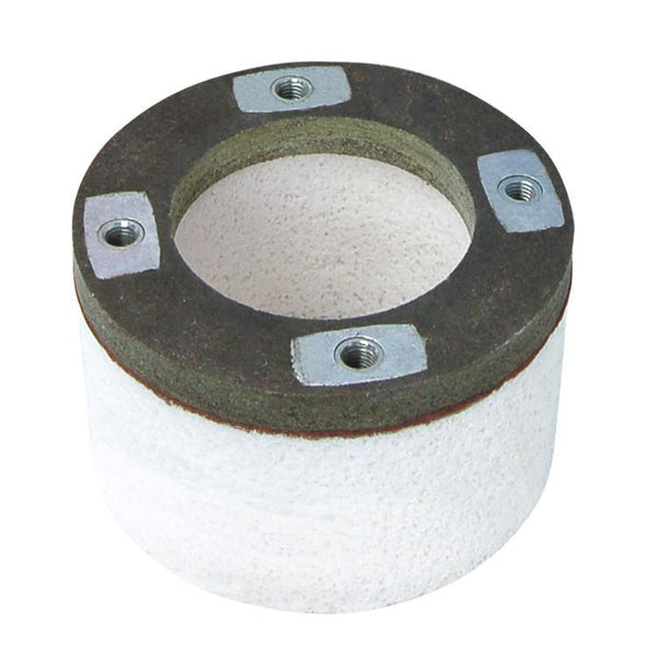 10" Dia x 4" Wide x 1" Rim, Nut Inserts, 46-J -- Cylinder Grinding Wheel