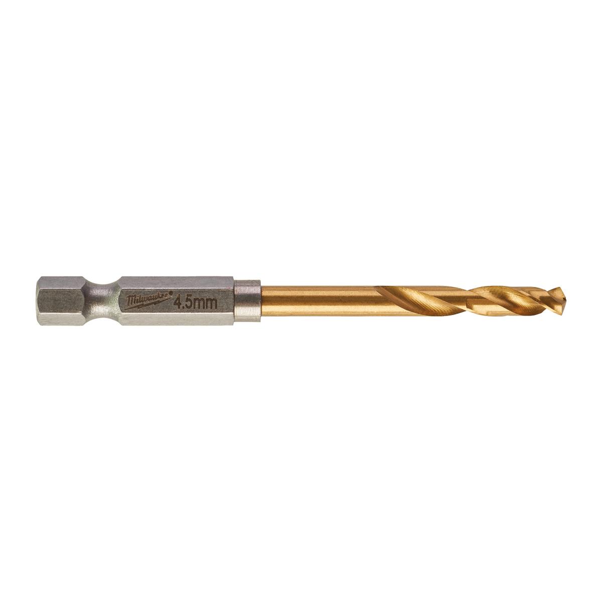 Milwaukee metal drill HSS-G TiN RED HEX 4.5x29mm SHOCKWAVE 4932478179