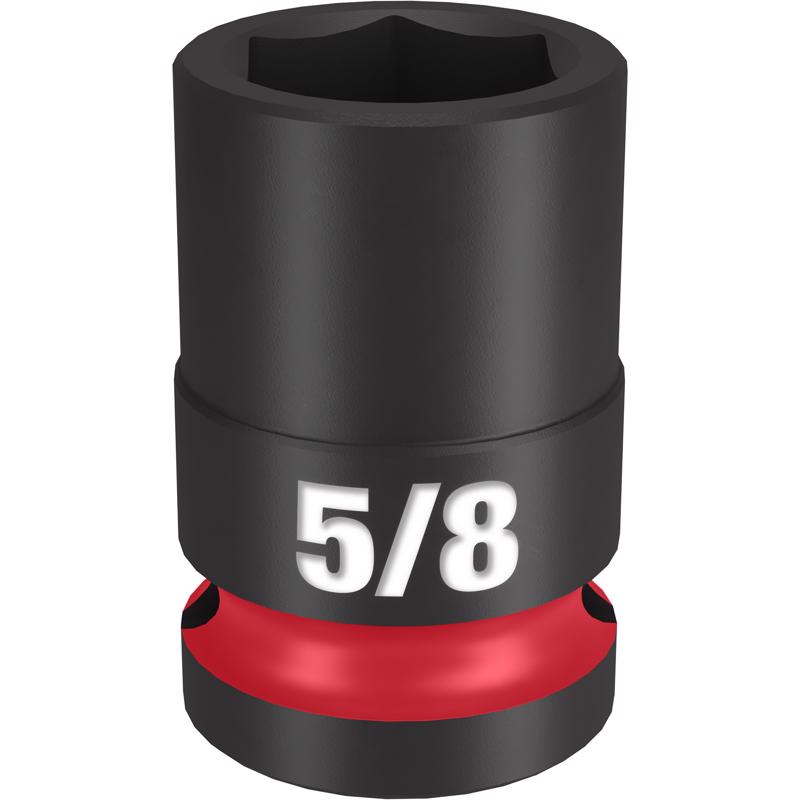 Milwaukee 49-66-6204 Shockwave 5/8 in. X 1/2 in. drive SAE 6 Point Standard Impact Socket 1 pc