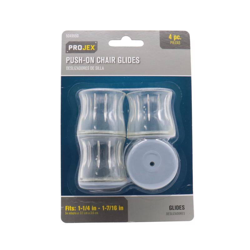 Projex HPT-S3137-P Gray 1-5/8 in. Push-On Polymer Chair Glide 4 pk