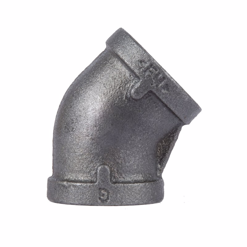 STZ Industries 310E45-1 1 in. FIP each X 1 in. D FIP Black Malleable Iron 45 Degree Elbow