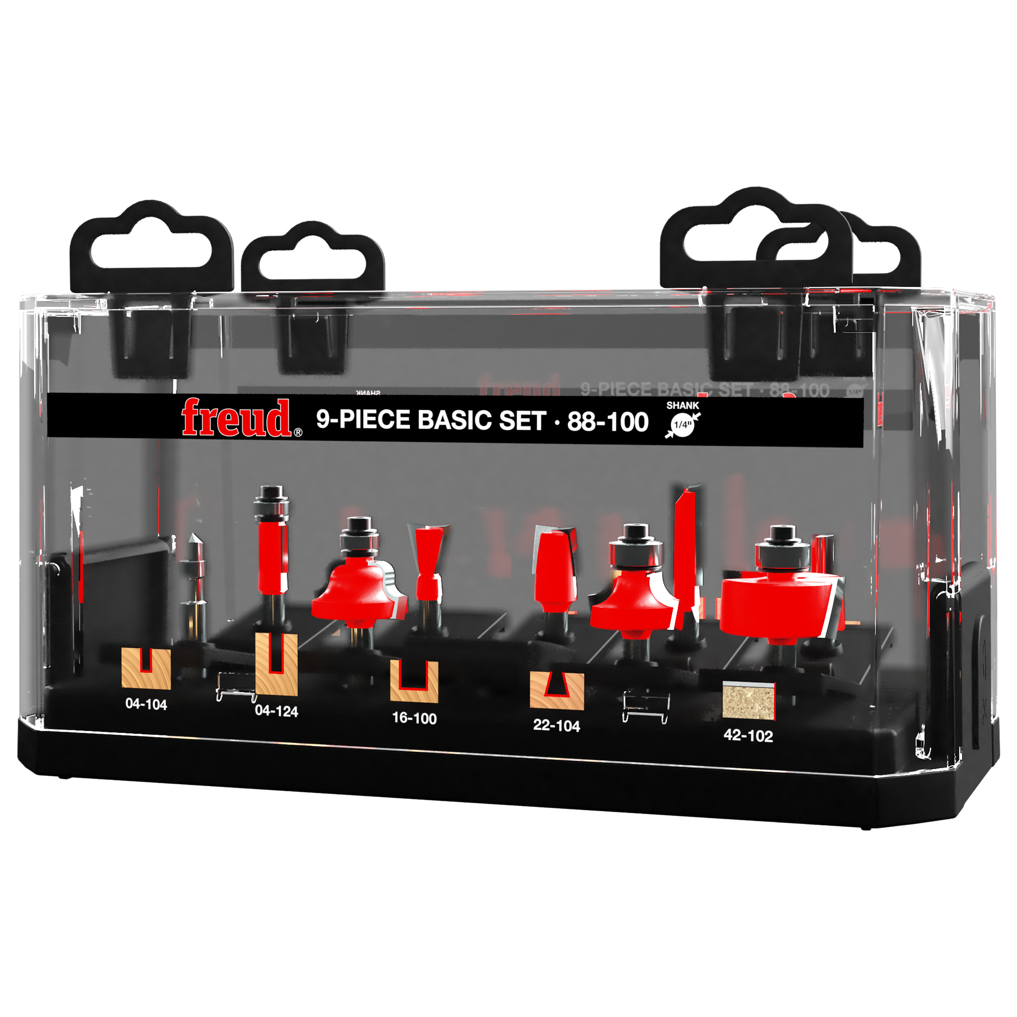 Freud 88-100 9 Piece Basic Bit Set (1/4" Shank)
