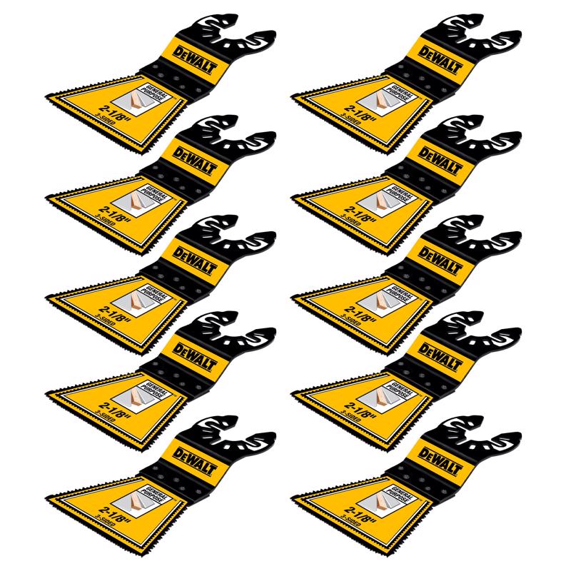 Dewalt DWA4283B 2-1/8 in. Bi-Metal 3-Sided Oscillating Blade 10 pk