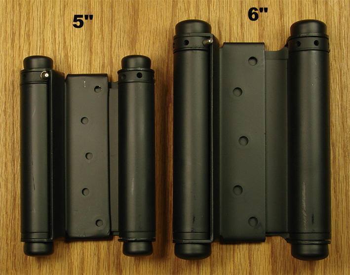 ClearanceDouble Acting Spring Hinges - Adjustable - Matte Black - Multiple Sizes Available