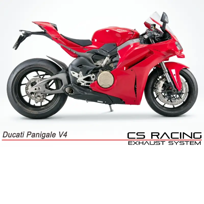 2025-on Ducati Panigale V4 V4S CS Racing Slip-on Exhaust | Muffler + dB Killer (+2.5hp)