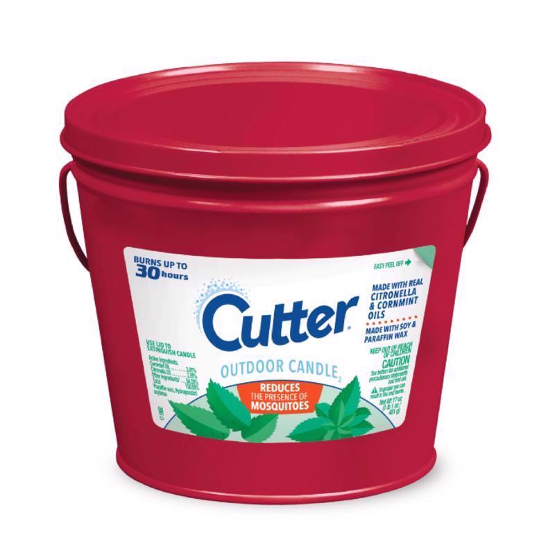 Cutter HG-97441 Outdoor Citronella Bucket Candle Candle For Mosquitoes 17 oz