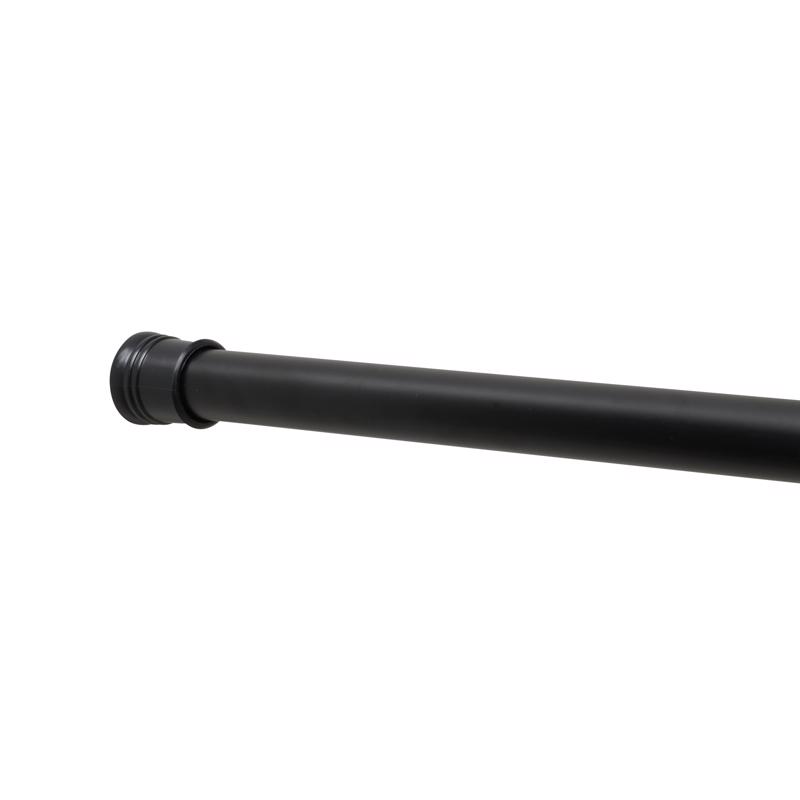 Zenna Home 86B5ALBKHL Adjustable Shower Rod 86 in. L Matte Black