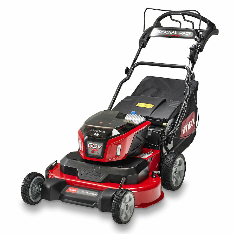 TORO 30" 60V MAX eTimeMASTER w/Personal Pace & 2 10.0 AH Batteries Walk-Behind Mower 21491