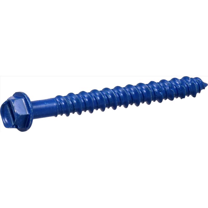 Hillman 375295 Tapper 1/4 in. D X 2.25 in. L Steel Hex Head Concrete Screw Anchor 100 pk