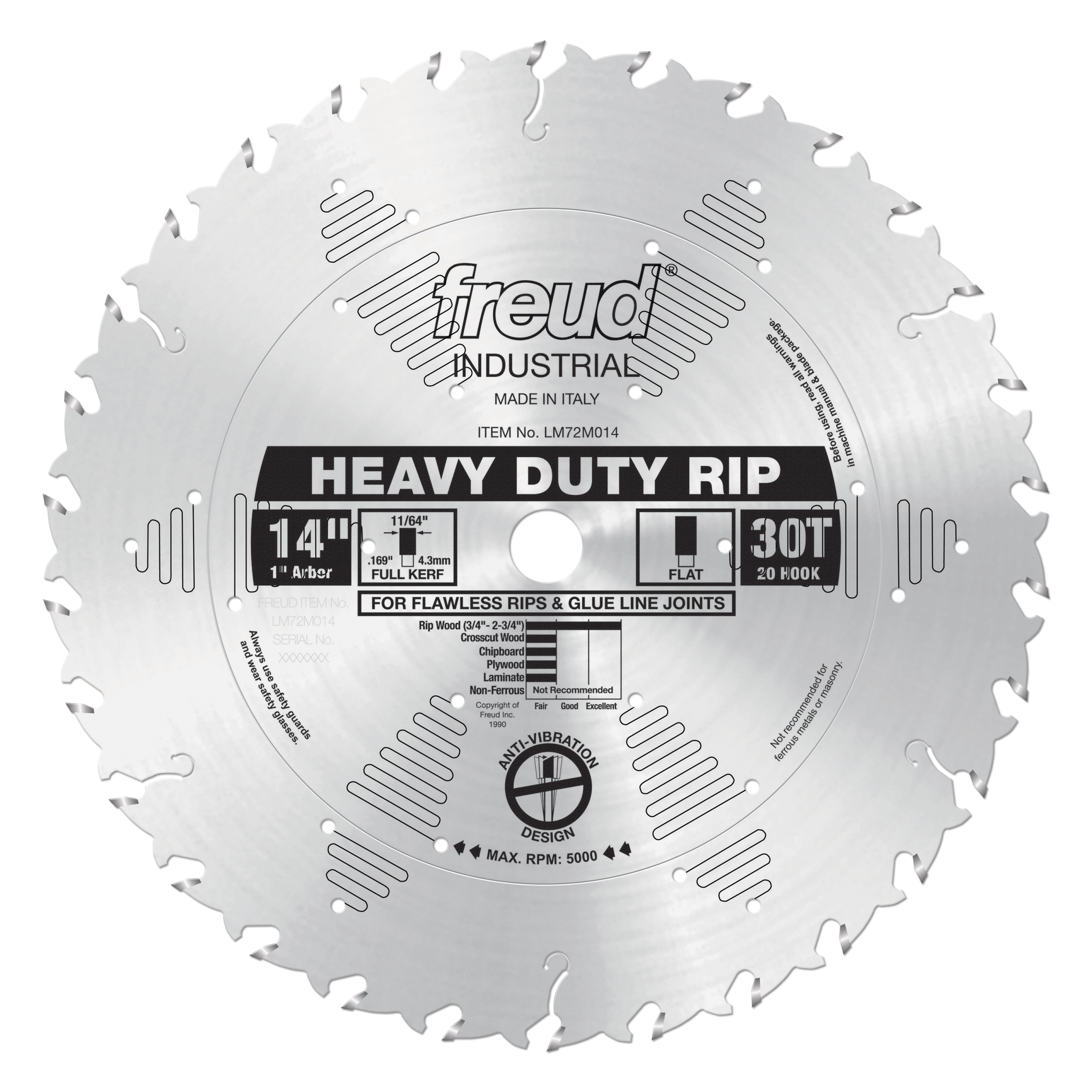 Freud LM72M014 14" Heavy-Duty Rip Blade