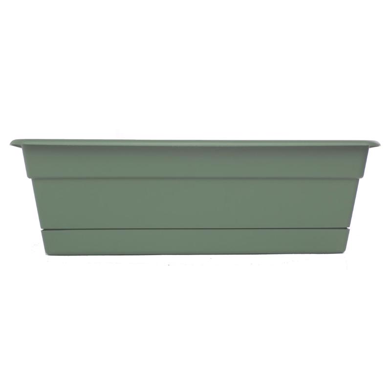 Bloem DCBT18-41 Dura Cotta 5.75 in. H X 18 in. W X 7.5 in. D Plastic Window Box Basil