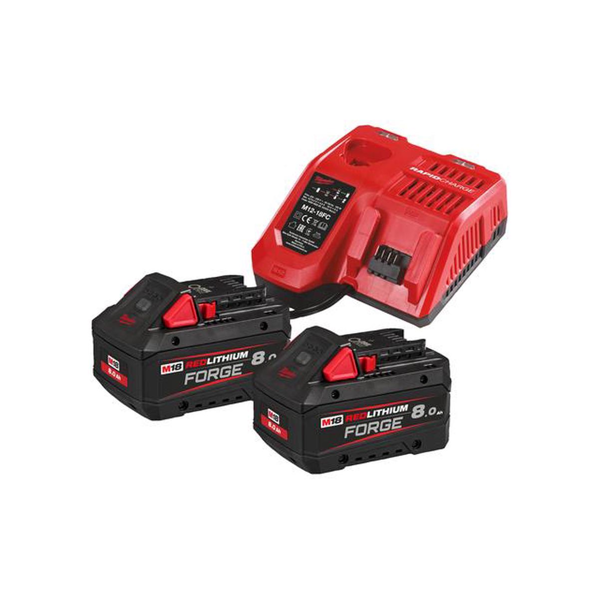 Milwaukee M18FORGENRG-802 battery basic set 4933498612